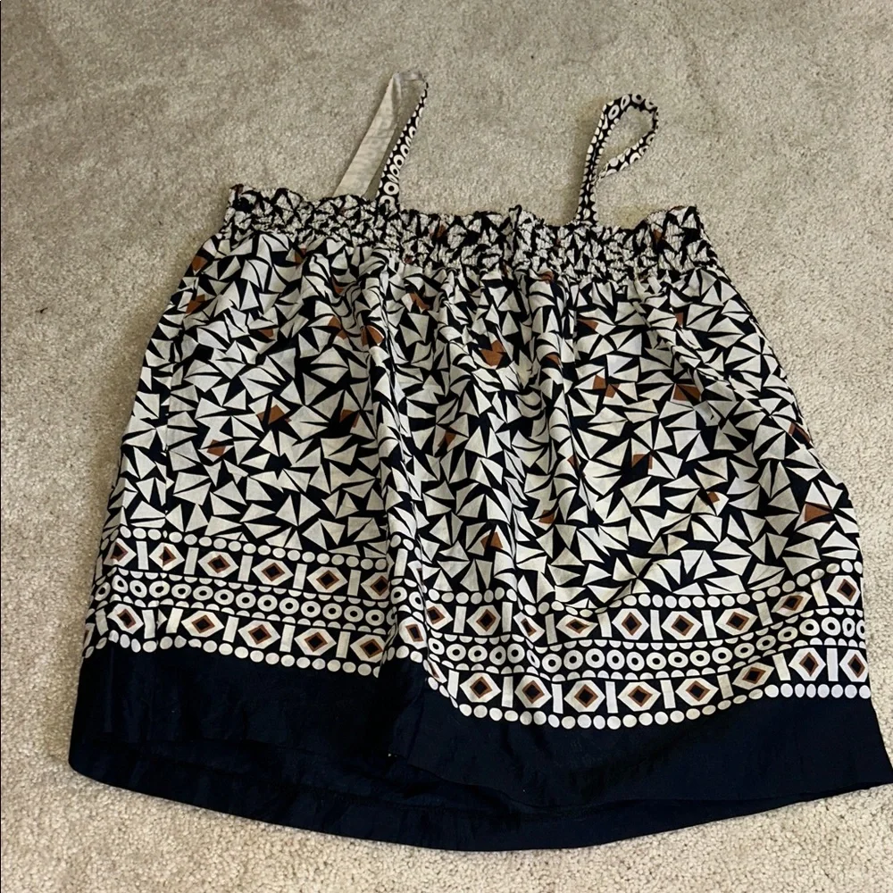 Calvin Klein Black and White Patterned Top - Picture 4 of 4